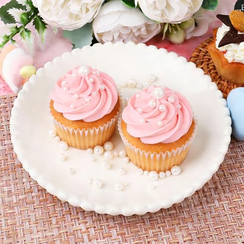 White Pearl Sprinkles for Cake Decorating (4.6 Ounce)