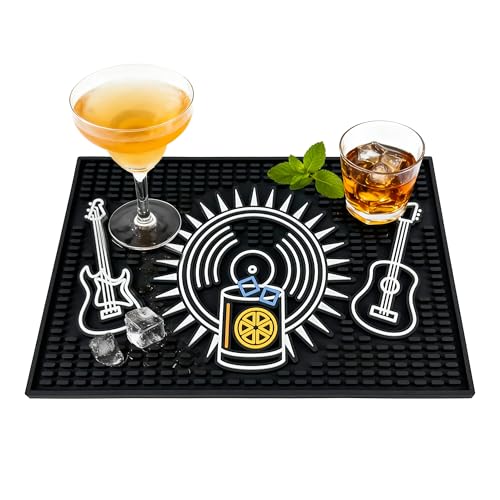 Neon Tiki Black Bar Mat 18 x 12 Inch