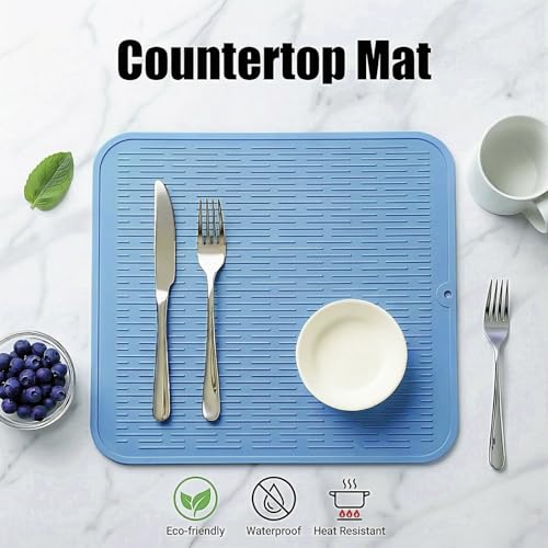 Silicone Dish Drying Mat for Multiple Usage