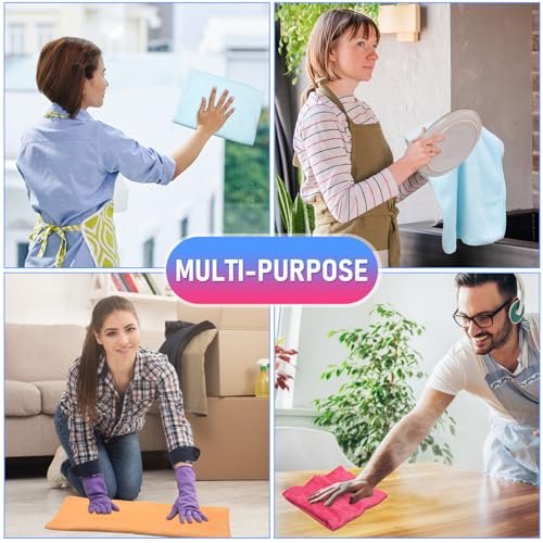 6 Pcs Extra Large Microfiber Cleaning Cloth (6 Count)