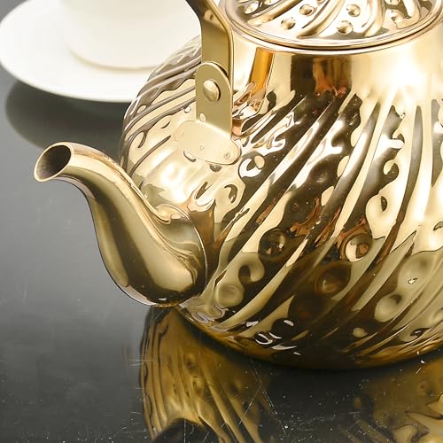 2000ml stainless steel antique style teapot
