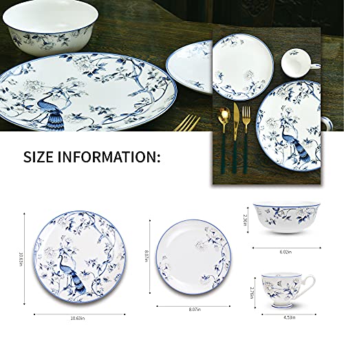 Fine Bone China 16PCS Dinnerware Set for 4
