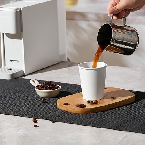 300Pack 8oz Disposable Paper Coffee Cups White Hot Coffee Cups (300 Count)