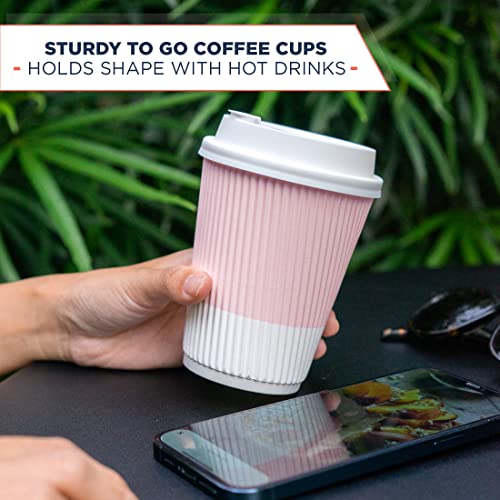 Disposable Coffee Cups With Lids (80 Count)