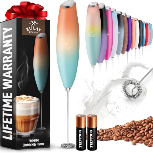 Zulay Powerful Milk Frother for Coffee with Upgraded Titanium Motor