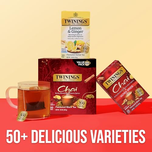 Chai Black Tea Individually Wrapped Bags (100 Count)