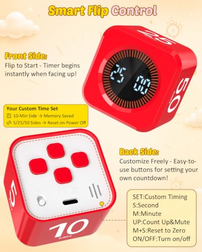 Digital Pomodoro Timer Cube 5