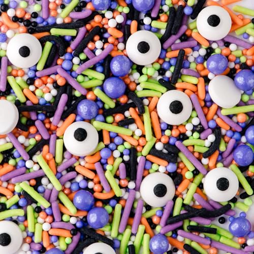 Halloween Sprinkles with Candy Eyeballs (4 Ounce)