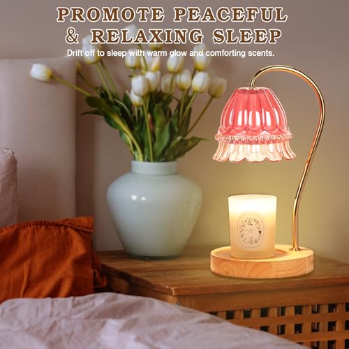 Flower Candle Warmer Lamp with Timer