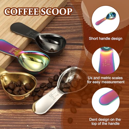 2Pcs Stainless Steel Coffee Scoop (4 Count)