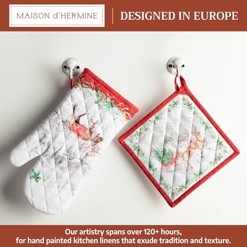 100% Cotton Oven Mitt & Pot Holder Set (2 Count)