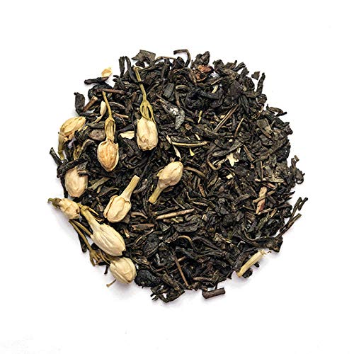 Simple Loose Leaf - Blackberry Jasmine - Premium Loose Leaf Green Tea (4 oz) - High Caffeine - Fun and Herbaceous - USA Hand Packaged - 60 Cups