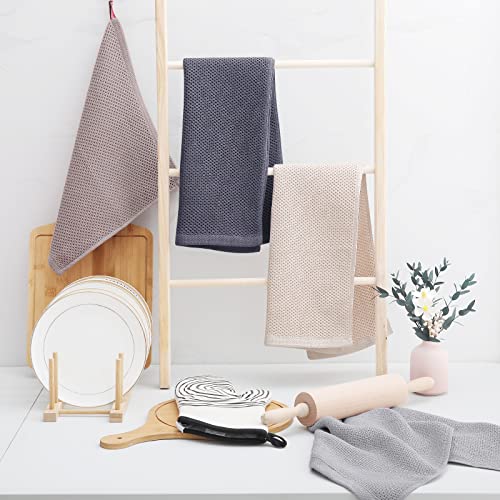 100% Cotton Waffle Weave Kitchen Dish Towels 6 (6 Count)