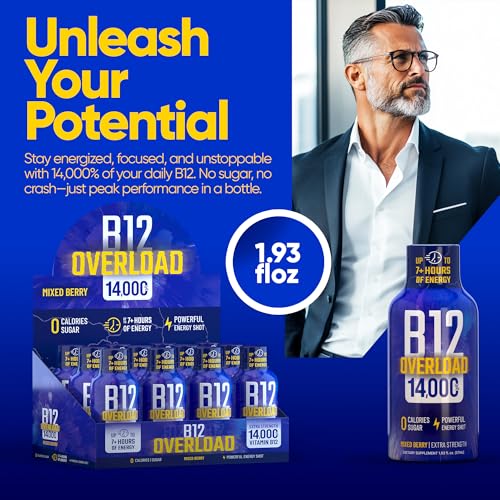 B12 Overload Extra Strength Energy Shot (23.16 Fl Oz)