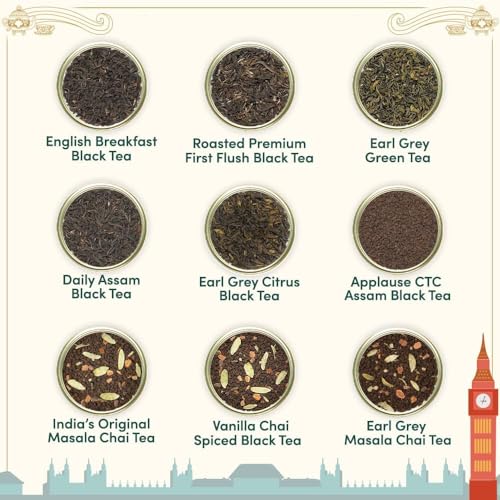 Weekend in London Tea Gift Set Travel Edition Gift Box (9 Count)