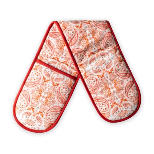 Double Oven Mitts 100% Cotton Double Oven Glove