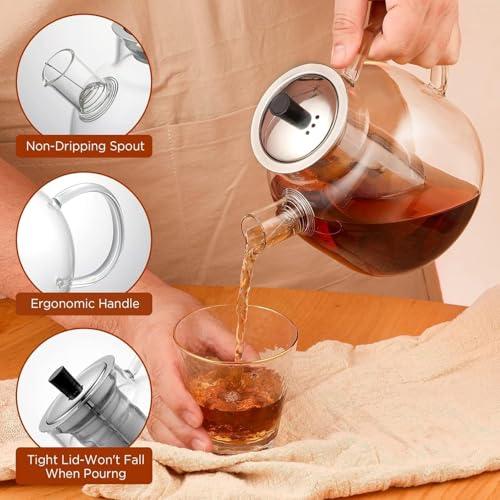 Glass Teapot with Removable Infuser