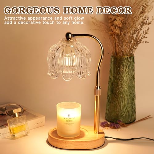 Flower Candle Warmer Lamp with Timer