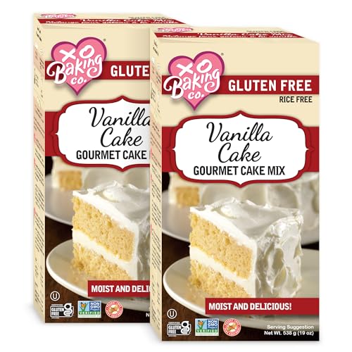 Gluten Free Vanilla Cake Gourmet Cake Mix; Non (38 Ounce)