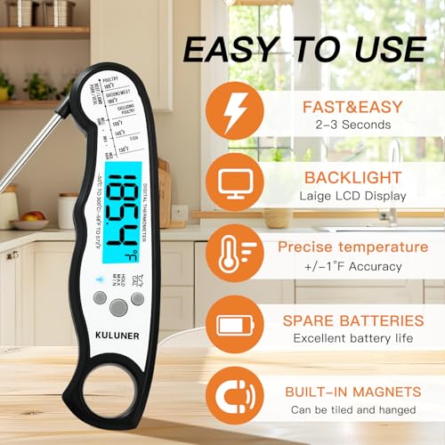 Digital Instant Read Meat Thermometer for Cooking