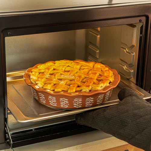 Porcelain Deep Fluted Pie Dish for Baking