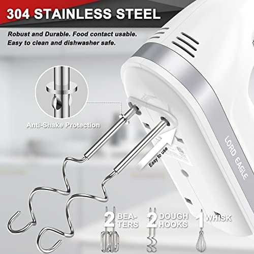 Hand Mixer Electric Handheld 400W 5