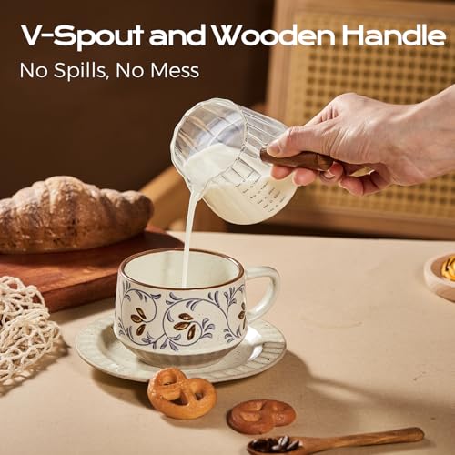 6oz Glass Espresso Measuring Cups (2 Count)