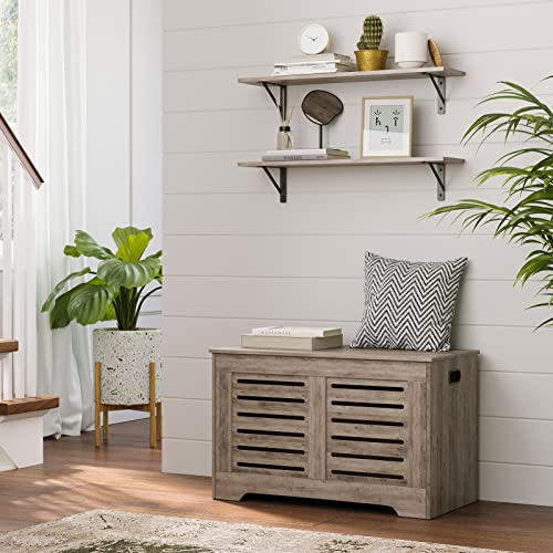 Wall Shelves 23.6" Long Floating Shelves with Metal Brackets (2 Count)