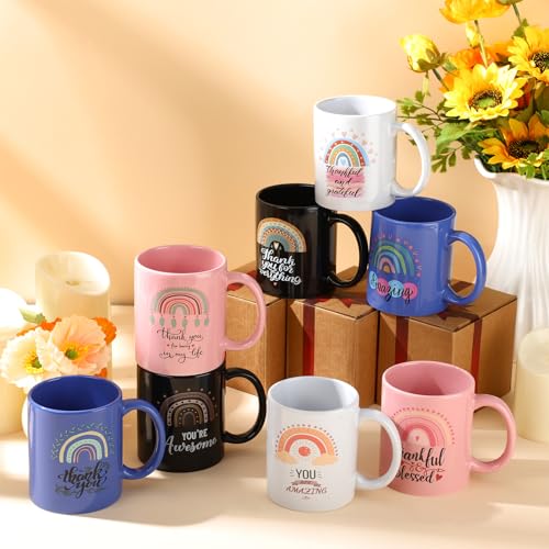 8 Pack Thank You Mugs Bulk (8 Count)