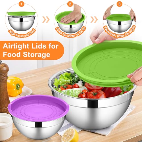 Mixing Bowls with Lids Set (6 Count)