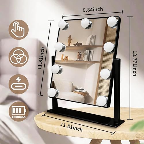 Makeup Vanity Mirror with Lights (9 Count)