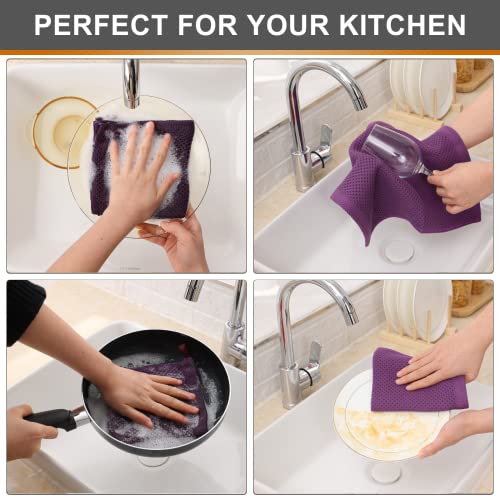 100% Cotton Kitchen Dish Cloths (6 Count)