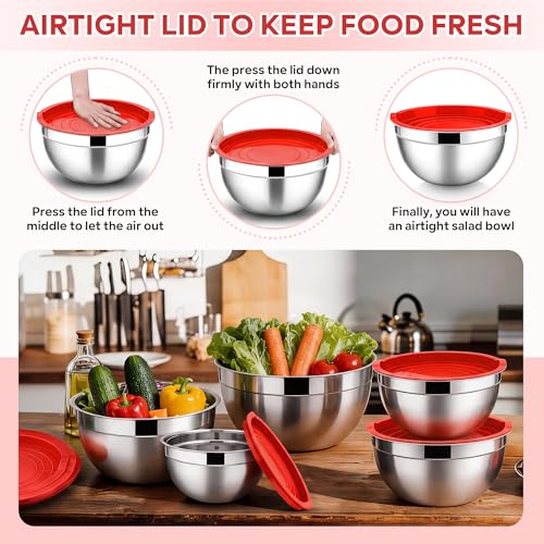 Mixing Bowls with Lids Set (5 Count)