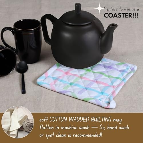 4 Piece Set 2 Oven Mitts & 2 Potholders (4 Count)
