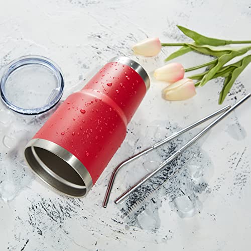 30oz Insulated Tumbler With Lids and Straws (4 Count)