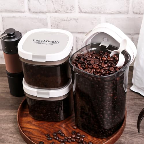 3 Piece Airtight Kitchen Storage Canisters Set (3 Count)