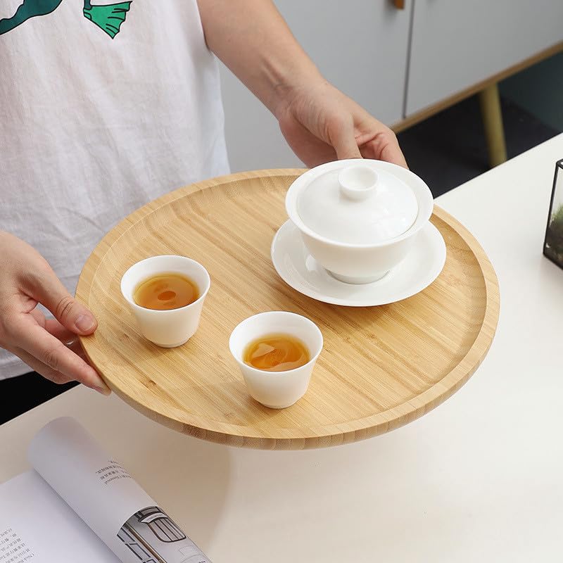 Round Bamboo Tray