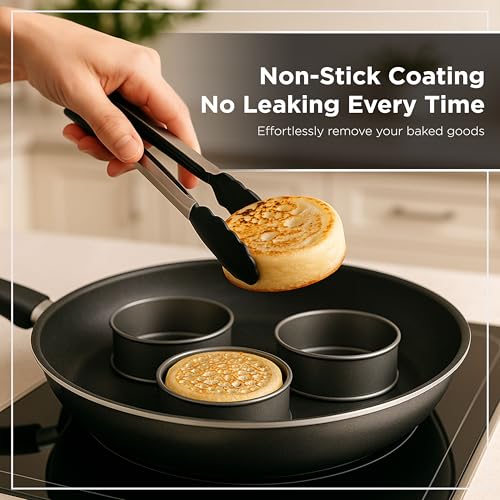 Crumpet Rings Nonstick 3.5 inch (6 Count)