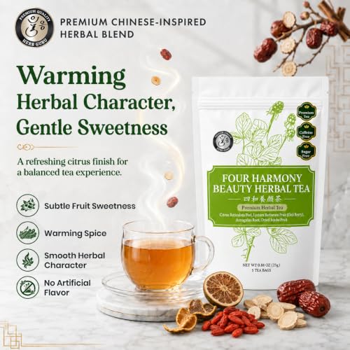 Beauty Glow Digestive Comfort & Relaxation Traditional Chinese Herbal Tea for Modern Wellness