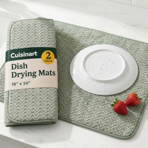 Cuisinart Dish Drying Mat for Kitchen Counter (2 Count)