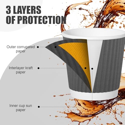 500 Pack Paper Espresso Coffee Cups (500 Count)