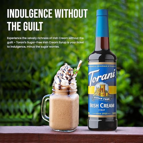 Jimoco® Syrup Pump Dispenser + Torani® Sugar Free Irish Cream Syrup (25.4 Fl Oz)