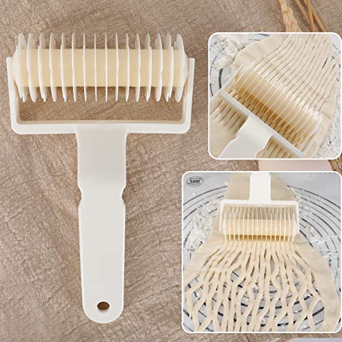 2Pcs Lattice Roller Cutter Pastry Cutter Roller DIY Baking Tool for Dought Cookie Pie Pizza Bread Pastry (2 Count)