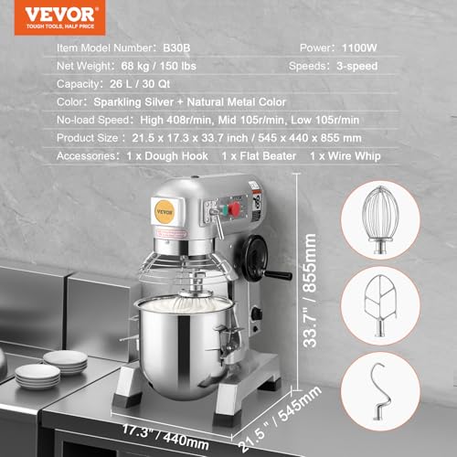 Commercial Mixer 30Qt