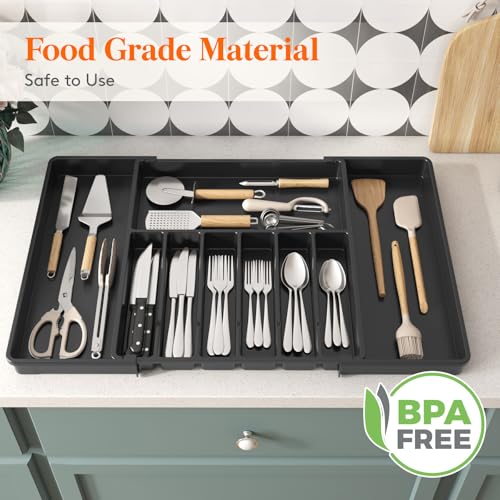 Extra Large Silverware Drawer Organizer
