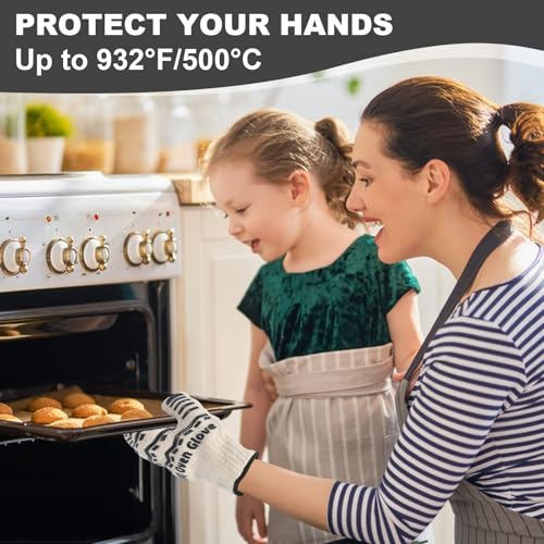 BBQ Gloves 932℉ Heat Resistant Oven Gloves
