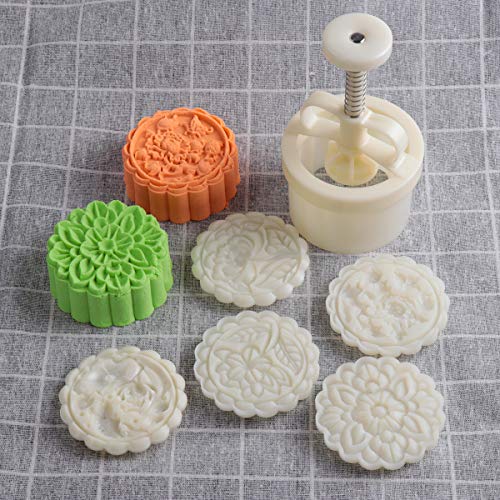 Cookie Stamp Mooncake Mold Set (5 Count)