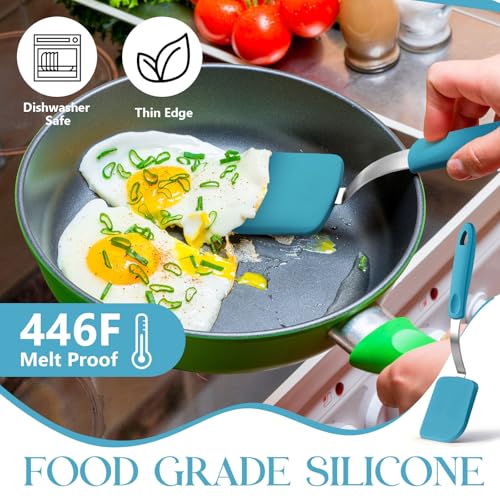 2 Pcs Mini Silicone Cookie Brownie Spatula (2 Count)