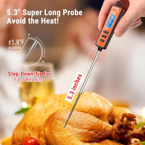 TempSwif 1 Sec Digital Meat Thermometer for Cooking Food