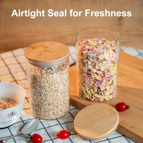 Glass Food Storage Jars 50oz [Set of 6] (6 Count)